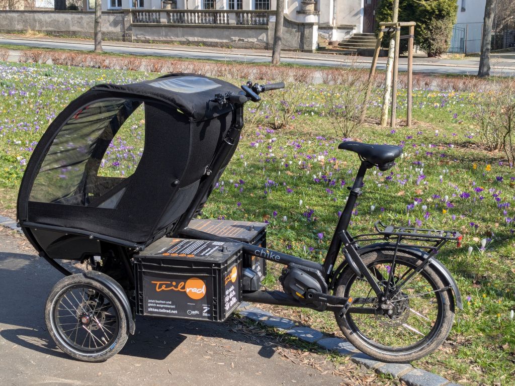 Lastenrad Zittau mit Kindersitz